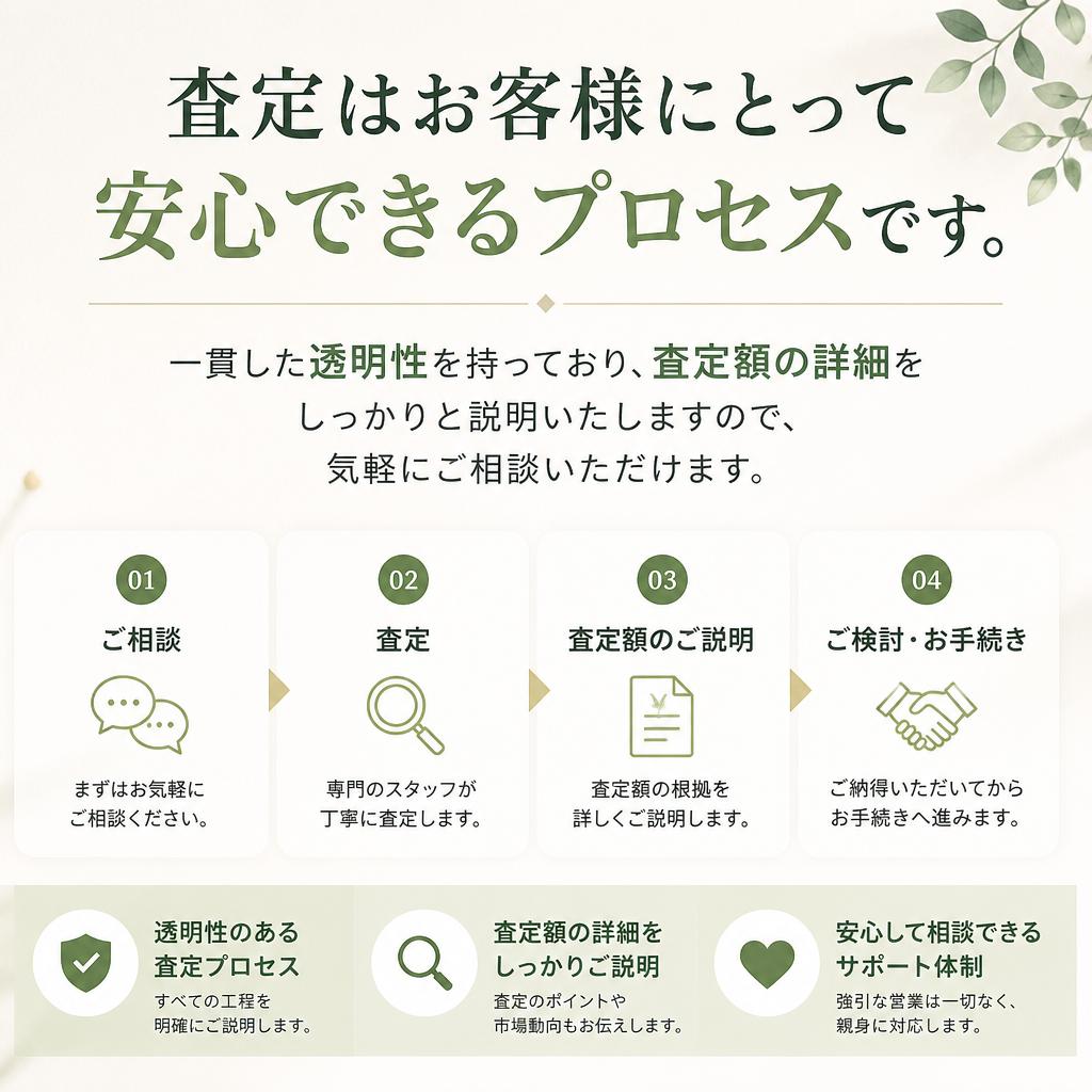 安心の査定プロセス